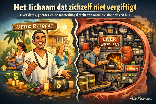Het lichaam dat zichzelf niet vergiftigt - Over detox, goeroes, en de aantrekkingskracht van onzin die klopt als een bus