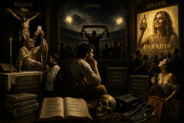Essay 1. Religie sport reclame Zonde, verlossing, korting Waarom sport en reclame de vorm van religie hebben geërfd
