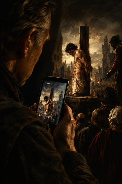 Het schavot in je broekzak